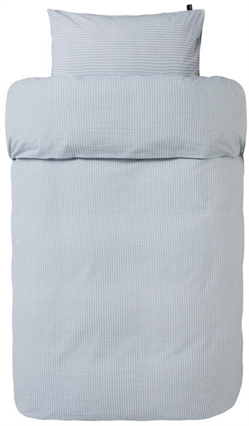 Bæk og bølge sengetøj - 140x220 cm - Slumre Blå - 100% bomulds sengesæt - Høie sengetøj - pudebetræk