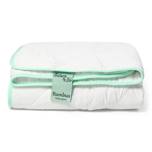 Bambus helårsdyne - 100% allergivenlig Bambus fyld - 140x220 cm - Nature By Borg bambusdyne med blødt bambusbolster 
