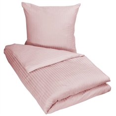 Junior sengetøj 100x140 cm - Lyserød junior sengesæt - 100% Jacquardvævet bomuldssatin