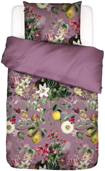 Sengetøj 140x200 cm - Fleur Mary Lilla sengetøj - 2 i 1 - 100% Bomuldssatin sengetøj - Essenza 