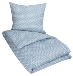 Dobbeltdyne sengetøj 200x220 cm - Mini floral - Blåt sengetøj - 100% Bomuld