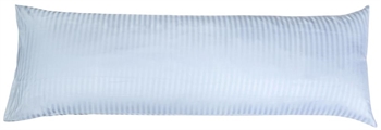  Pudebetræk 50x150 cm - 100% Bomuldssatin - Lyseblåt ensfarvet pudebetræk - Borg Living
