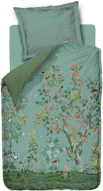 Pip Studio sengetøj - 140x220 cm - Wild and tree sengesæt - Vendbar dynebetræk i 100% bomuld
