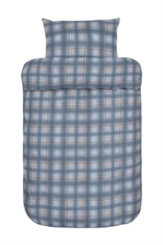 Ternet sengetøj - 140x200 cm - Gisle blå - Sengesæt i 100% ekstra fin bomuld - Høie sengetøj