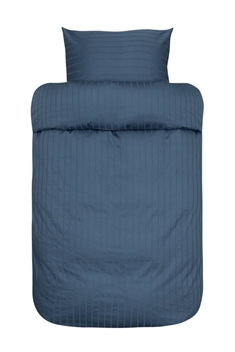 Sengetøj 140x200 cm - Milano Blåt sengetøj - Dynebetræk i 100% dobbyvævet bomuldssatin - Høie sengetøj
