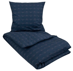 Dobbeltdyne sengetøj 200x220 cm - Wings Blue - Blåt sengetøj - Sengesæt i 100% Bomuld - Borg Living