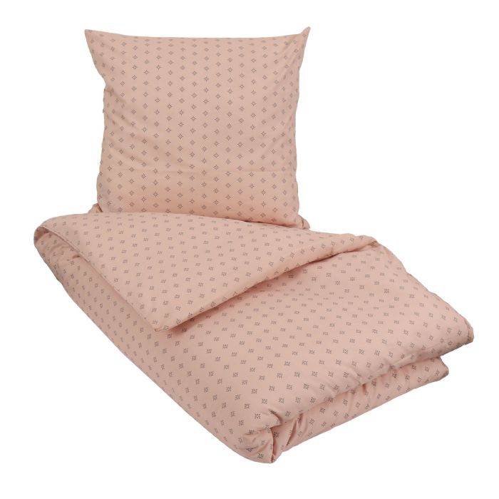 Økologisk sengetøj - 140x220 cm - Iben Peach - 100% Økologisk bomuld - Soft & Pure sengesæt