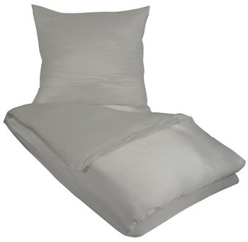 Silke sengetøj 240x220 cm - Gråt sengetøj - King size - 100% Silke - Butterfly Silk