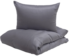 Bambus sengetøj 200x220 cm - Gråt sengetøj - Enjoy grå - Ensfarvet sengesæt - Turiform