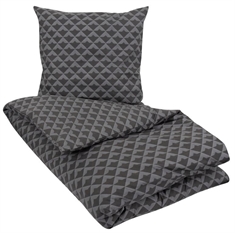 Sengetøj 140x220 cm - Arrow grey - Mønstret sengesæt - 100% Bomuld - Borg Living