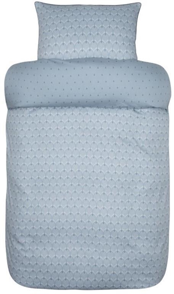 Sengetøj 140x200 cm - Gard - Dus blåt sengetøj - 100% bomuldssatin - Høie sengetøj