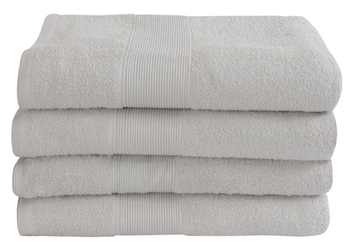 Badehåndklæde - 100% Blødt bomuld med høj absorberingsevne - 70x140 cm - Hvidt bade håndklæde fra danske By Borg