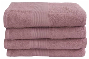 Badelagen - 100% Blødt bomuld med høj absorberingsevne - 100x150 cm - Rosa - Stort håndklæde fra danske By Borg