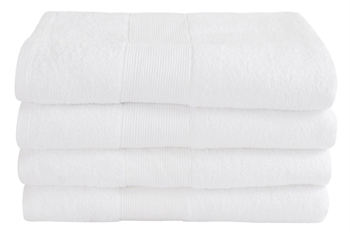 Badehåndklæde - 70x140 cm - Hvid - 100% Bomuld - Frottehåndklæde fra By Borg