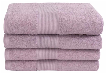 Badehåndklæde - 100% Blødt bomuld med høj absorberingsevne - 70x140 cm - Lavendel farvet bade håndklæde fra danske By Borg