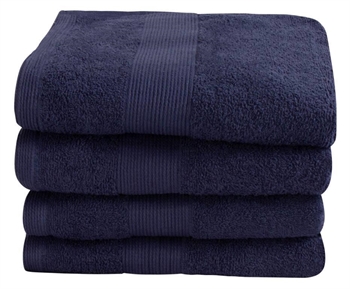 Håndklæde - 100% Blødt bomuld med høj absorberingsevne - 50x100 cm - Mørkeblåt håndklæde fra danske By Borg