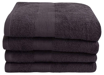 Håndklæde - 100% Blødt bomuld med høj absorberingsevne - 50x100 cm - Antracit håndklæde fra danske By Borg