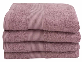 Håndklæde - 100% Blødt bomuld med høj absorberingsevne - 50x100 cm - Støvet rosa håndklæde fra danske By Borg