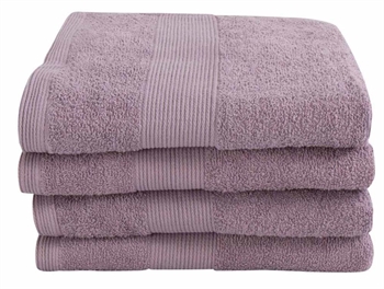 Gæstehåndklæde - 100% Blødt bomuld med høj absorberingsevne - 40x60 cm - Lavendel farvet håndklæde fra danske By Borg