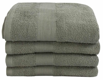 Håndklæde - 100% Blødt bomuld med høj absorberingsevne - 50x100 cm - Støvet grønt håndklæde fra danske By Borg