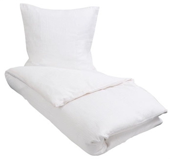 Egyptisk bomuld sengetøj - 240x220 cm - Hvidt kingsize sengetøj  - Ekstra blødt sengesæt fra By Borg