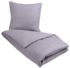 Lavendel sengetøj 140x220 cm - Stribet sengetøj - Jacquardvævet sengesæt - 100% Egyptisk bomuld