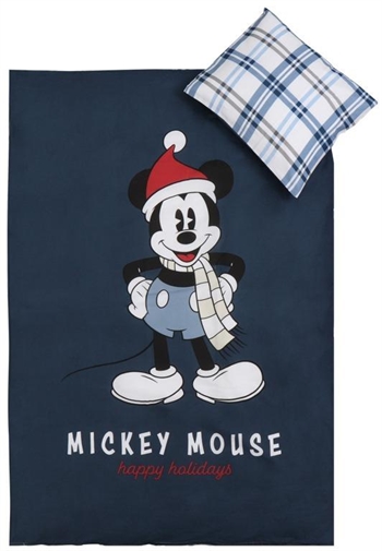  Mickey Mouse Julesengetøj - 100x140 cm - Junior sengesæt i 100% blødt bomuld