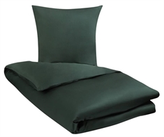 Bambus sengetøj 200x220 cm - Mørkegrøn - Satinvævning - Dobbelt sengetøj - 100% Bambus - Nature By Borg