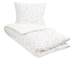 Sengetøj 150x210 cm - Zodiac white - Stjernebillede - Dynebetræk i 100% Bomuld - Borg Living sengesæt
