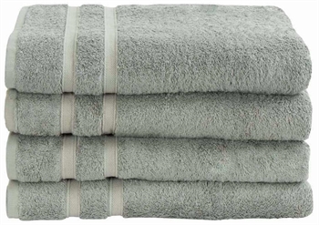 Bambus badelagen - 100x150 cm - Støvet grøn - Bløde håndklæder fra Premium - By Borg" "