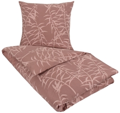 Dobbeltdyne sengetøj 200x220 cm - Marie rødbrun -  Sengesæt 100% Bomuld - Nordstrand Home