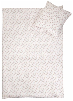Baby sengetøj 70x100 cm - Summer white - 100% Bomuldssatin - By Night sengesæt 