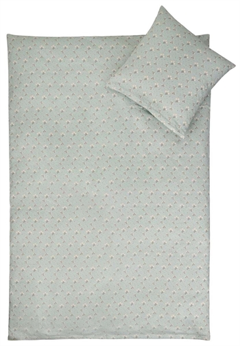 Junior sengetøj 100x140 cm - Summer turkis - 100% Bomuldssatin - By Night sengesæt 