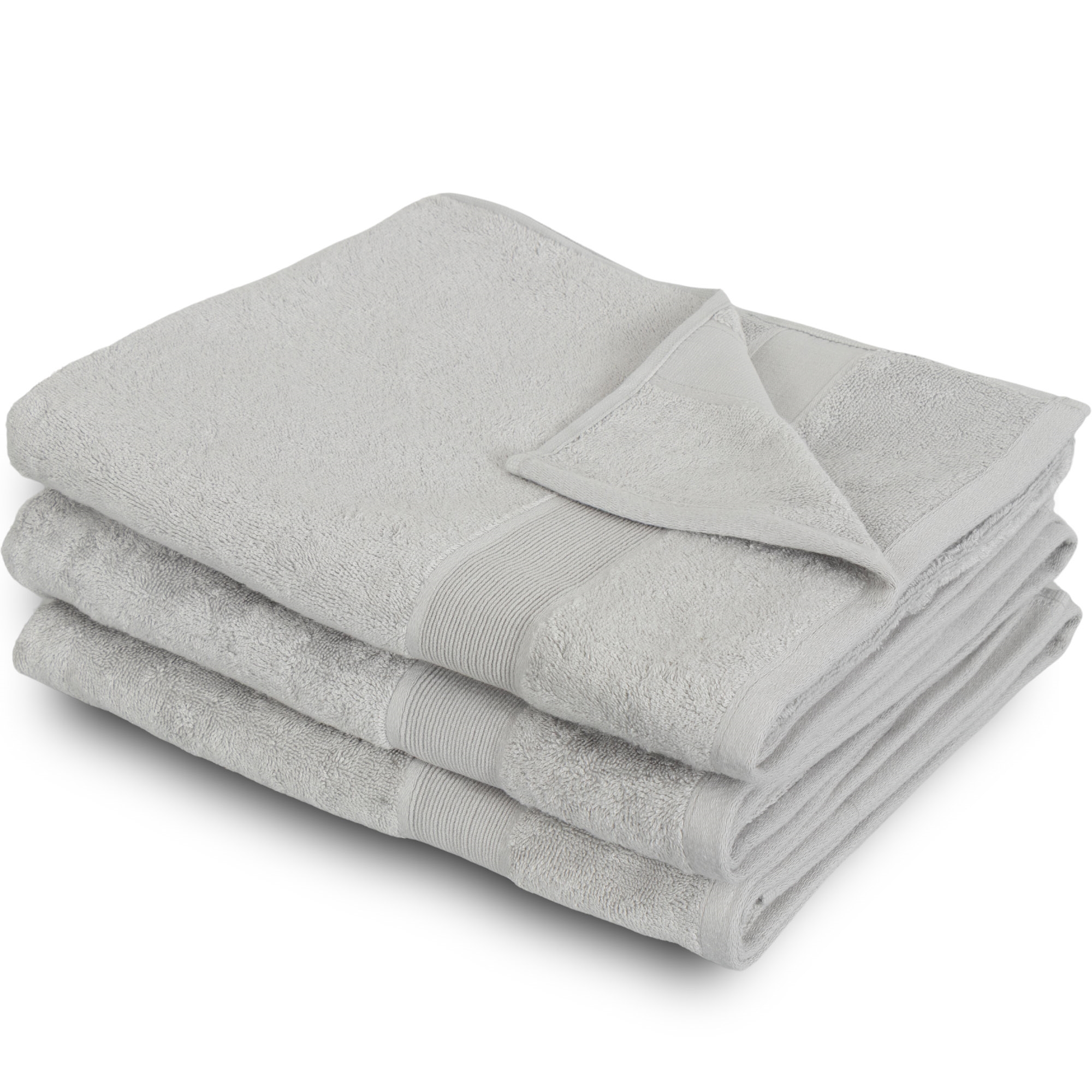 Bambus badelagen - 100x150 cm - Lysegrå - Bløde luksus håndklæder fra Excellent - By Borg