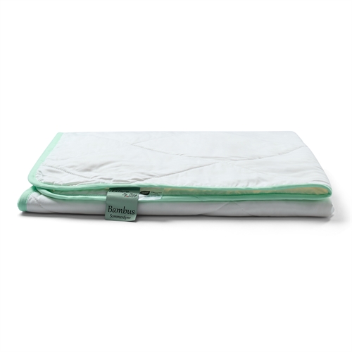 Baby bambusdyne - 100% allergivenlig bambus fyld - Sommerdyne 70x100 cm - Nature By Borg babydyne med blødt bambusbolster 