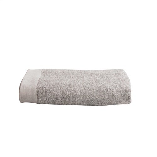 Badelagen - 100% Blødt bomuld med høj absorberingsevne - 100x150 cm - Lysegråt - Stort håndklæde fra danske By Borg