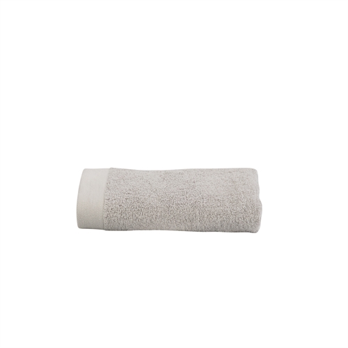 Gæstehåndklæde - 100% Blødt bomuld med høj absorberingsevne - 40x60 cm - Lysegråt håndklæde fra danske By Borg