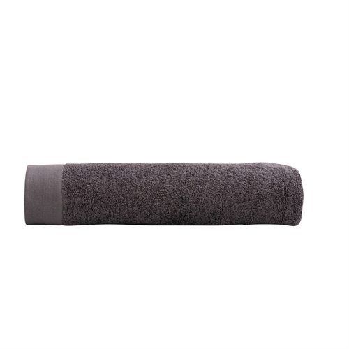 Badelagen - 100% Blødt bomuld med høj absorberingsevne - 100x150 cm - Mørkegråt - Stort håndklæde fra danske By Borg