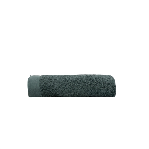 Gæstehåndklæde - 100% Blødt bomuld med høj absorberingsevne - 40x60 cm - Mørkegrønt håndklæde fra danske By Borg