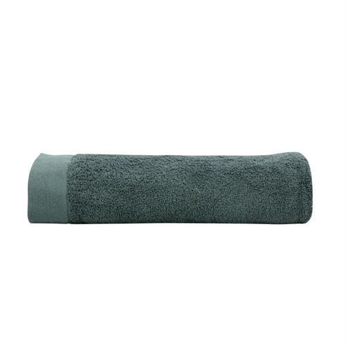 Badehåndklæde - 100% Blødt bomuld med høj absorberingsevne - 70x140 cm - Mørkegrønt bade håndklæde fra danske By Borg