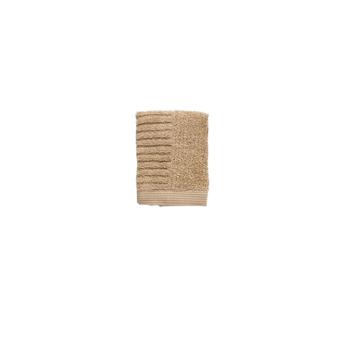 Vaskeklud - 100% bomuld - 30x30 cm - Zone Denmark Classic - Camel
