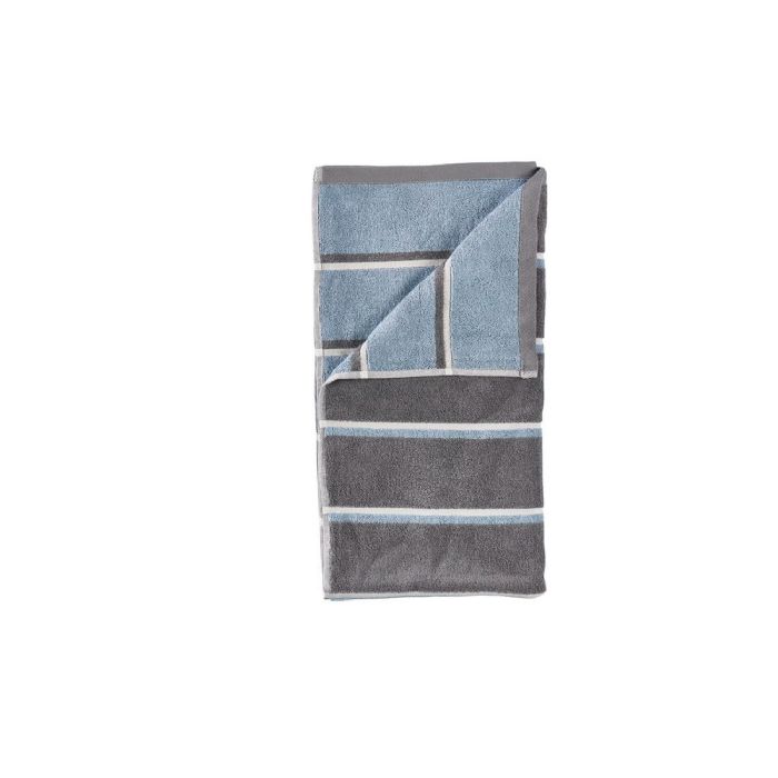 Håndklæde - 100% bomuld - 50x100 cm - Zone Denmark Sauna - Stribet Grey