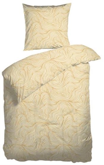 Sengetøj 140x200 cm - Daybreak Honey - Gult sengetøj - Sengelinned i 100% bomuld - Night & Day