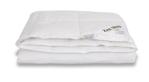 Sommerdyne 140x220 cm - Allergivenlig dyne med bløde luftige fiberdun - Sval fiberdyne - Zen Sleep 