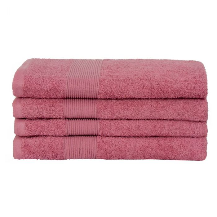 Badehåndklæde - 70x140 cm - 100% blødt bomuld - Rosa badehåndklæde fra Nordstrand Home 