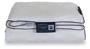 Dobbeltdyne 240x220 cm - Silkedyne - Nordic Comfort - Vaskbar helårs dobbelt dyne med Langfibret silke 