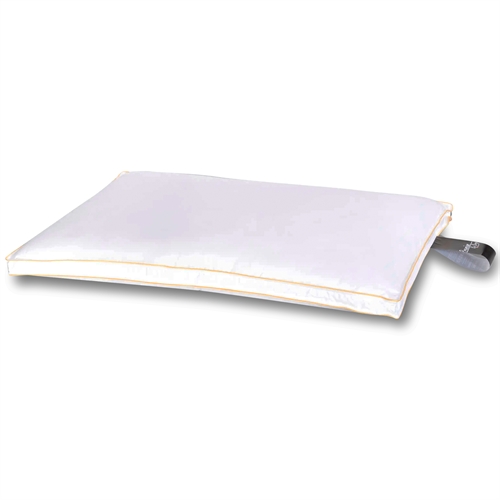 Moskusdun Hovedpude - 50x70 cm -  "Lav" - Dansk produceret - 3 kamre pude - Premium By Borg