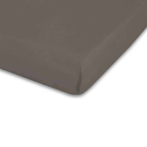 Boxlagen 60x120 cm - Mørkegrå - 100% Bomulds percale - Faconlagen til babymadras