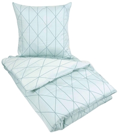 Turkis sengetøj 240x220 cm - Harlequin turkis sengesæt - King size - 100% Bomuldssatin sengetøj