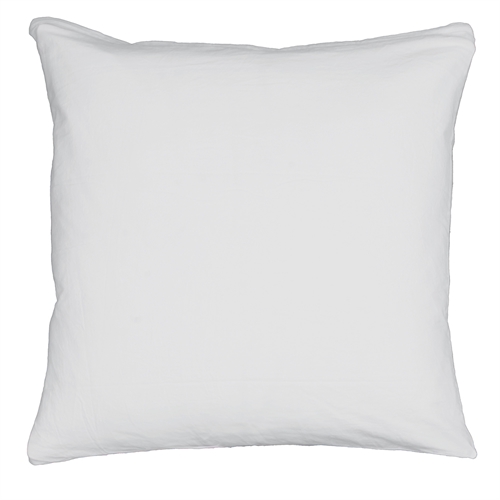  Pudebetræk 60x63 cm - 100% Enzymvasket bomuld - Firm hvid - Nordstrand Home